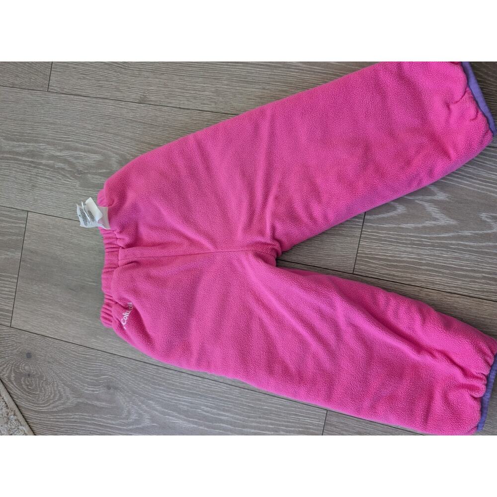 Columbia child Double Trouble Elastic Pink and purple Reversible Snow pants 4T - Picture 8 of 8